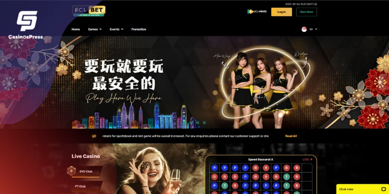 ECLBET Casino Website
