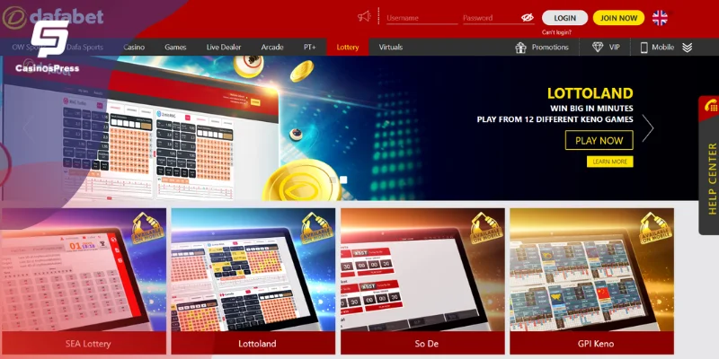 Lottery Betting at Dafabet