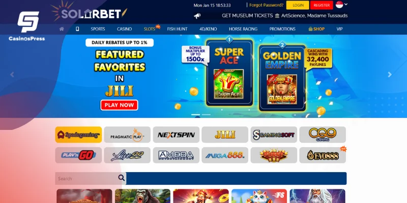 Solarbet Slot Games